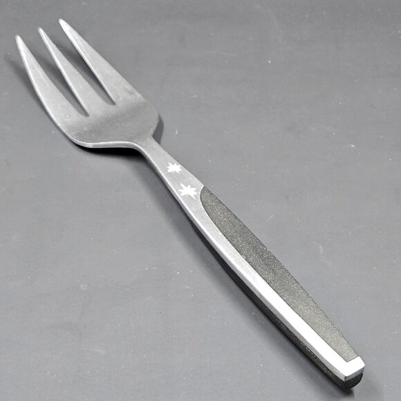 MCM Ebony Elegance MAR-CREST Atomic Starburst Cold Meat Fork Stainless Japan - Picture 3 of 11